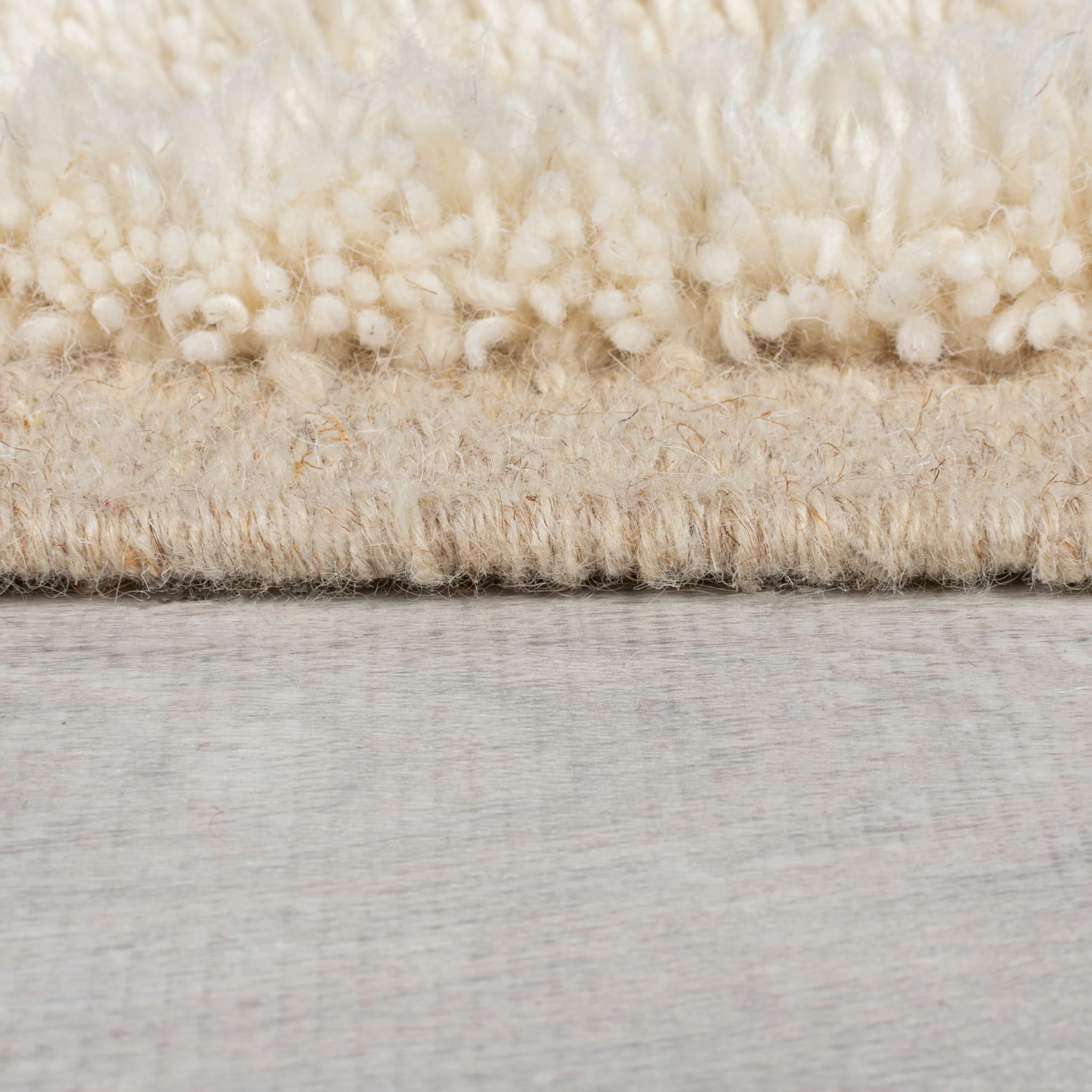 Tapis shaggy en laine GREEK KEY