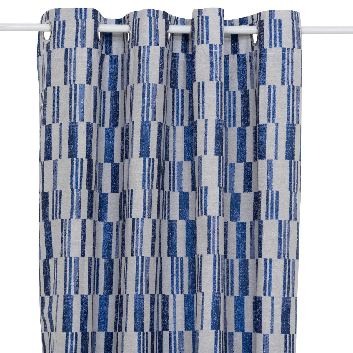 Rideau "Leyna" jacquard bleu indigo 140x260cm