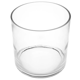 Vase cylindre verre H18cm