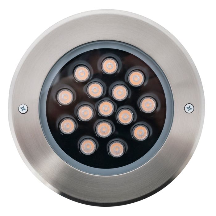 Forlight Incasso empotrable de suelo exterior con led blanco cálido 3000K en inoxidable