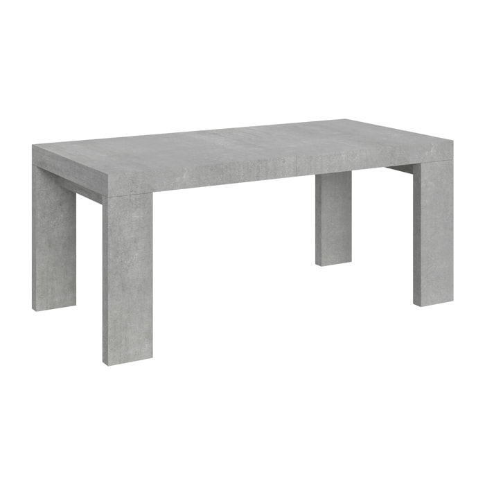 Table extensible 90x200/460 cm Roxell Gris Béton