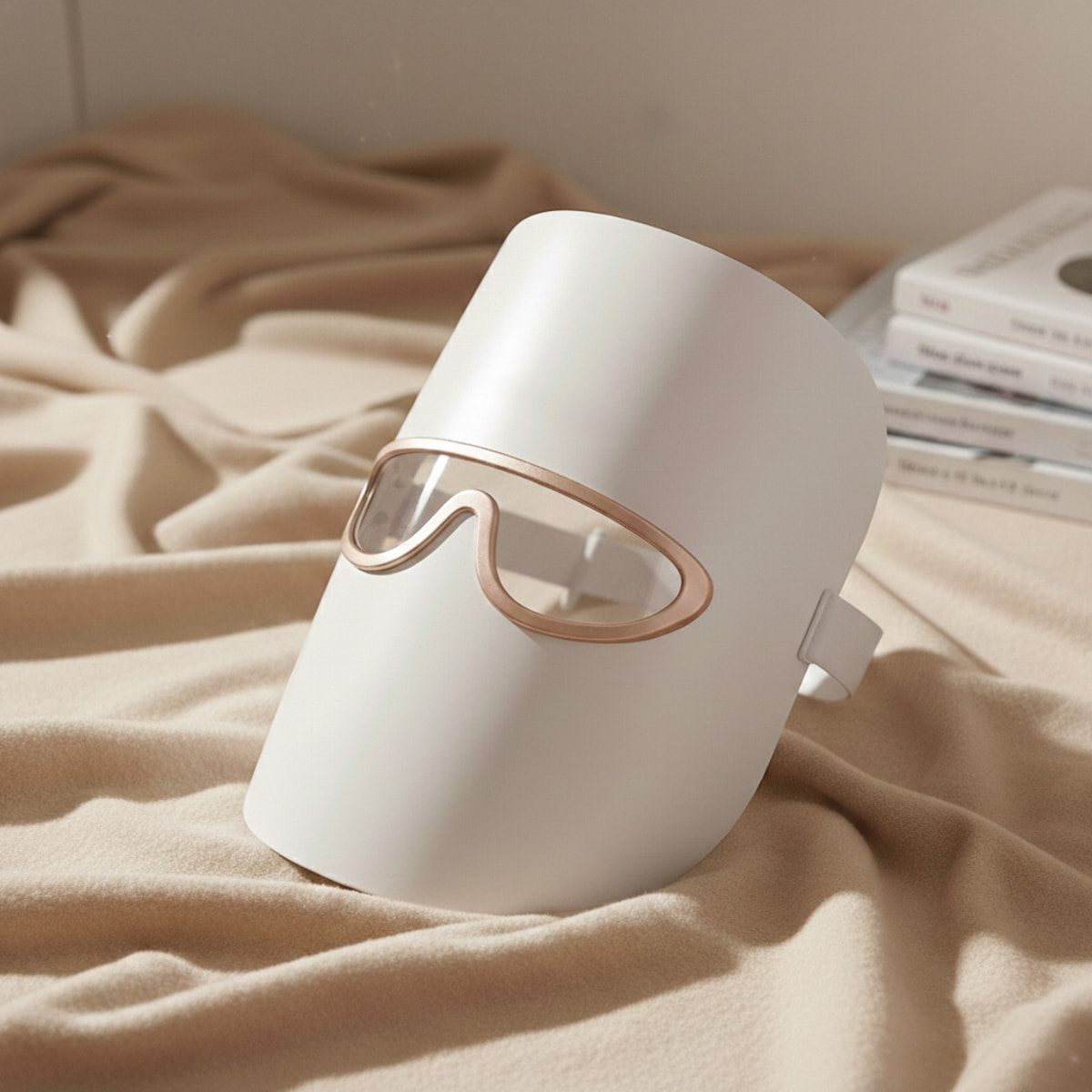 Máscara de terapia de luz LED con 3 modos de color – Blanco
