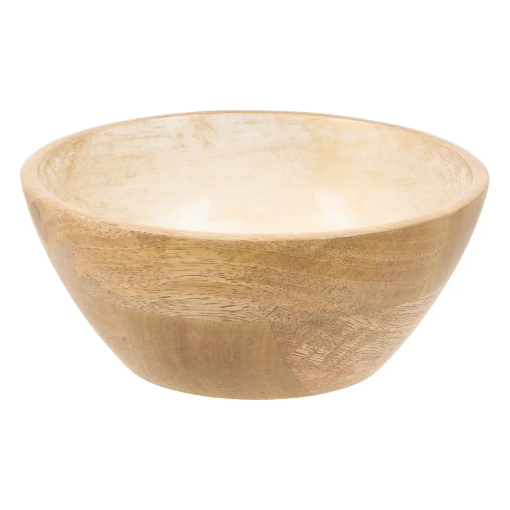 Coupelle bicolore en bois de manguier Ava D.16cm blanc