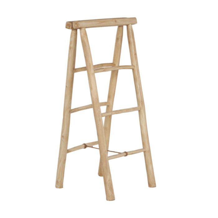 Échelle porte-serviettes en teck clair 3 niveaux H. 102 cm – RUBI