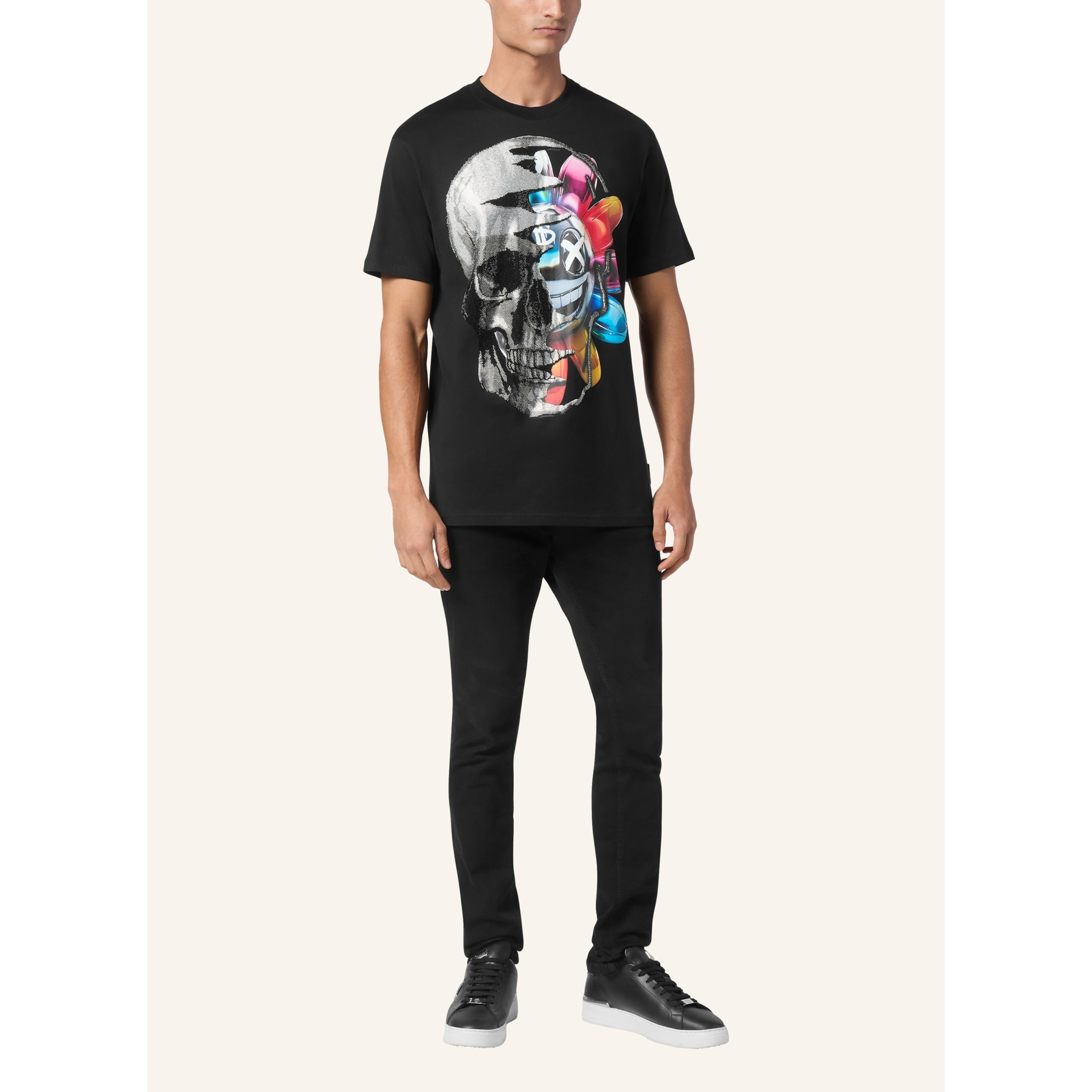 PHILIPP PLEIN T-Shirt Round Neck SMILE