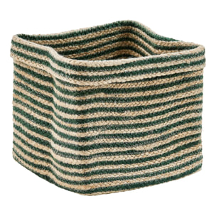 Panier de rangement Tito en jute 30x30cm