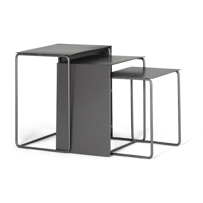 Ensemble 3 tables basses - 50x40x36cm