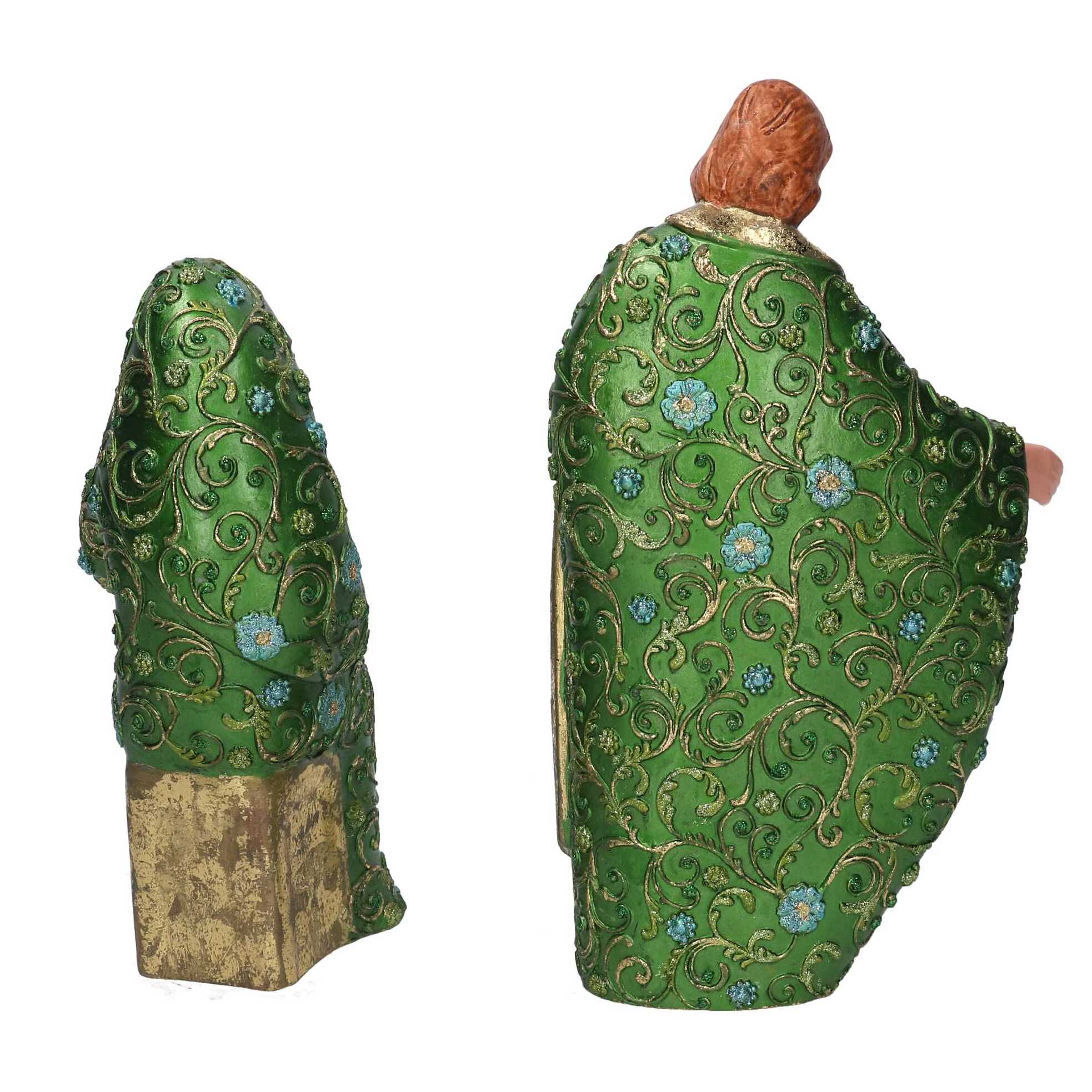 Nativita' in resina verde cmh25,4