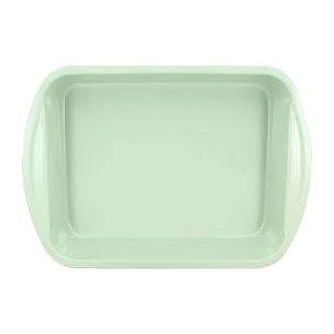 Plat à four rectangulaire en acier carbone celadon 40x28cm COLORAMA