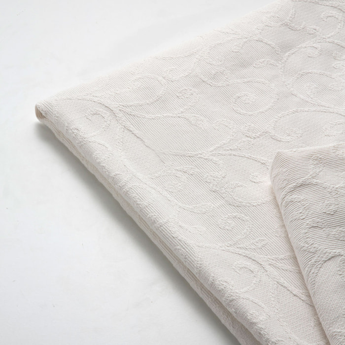 Jeté de lit FLEUR beige