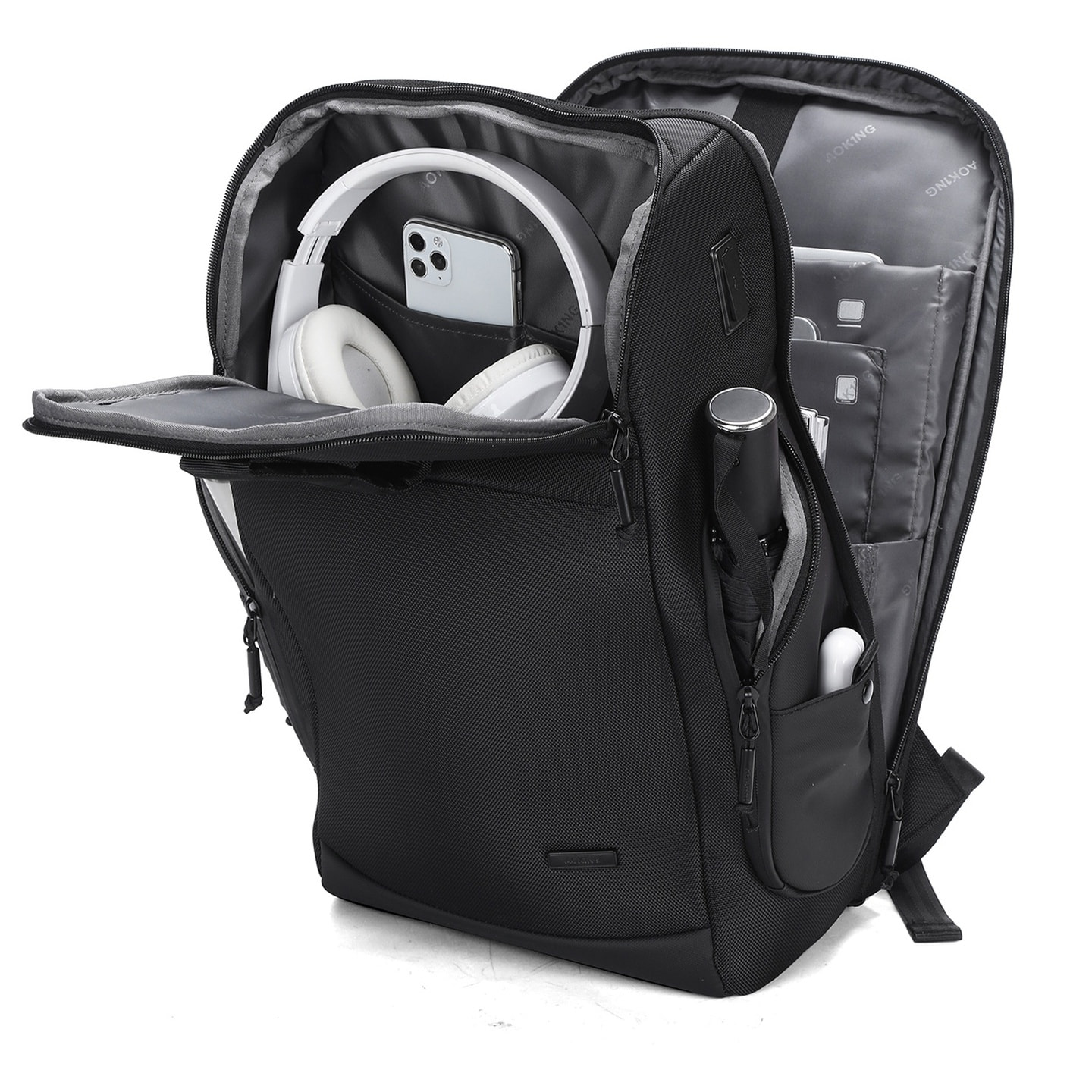 Zaino Unisex Omnia - Poliestere - Casual - Con Zip - 29.0 x 47.0 x 19.0 cm