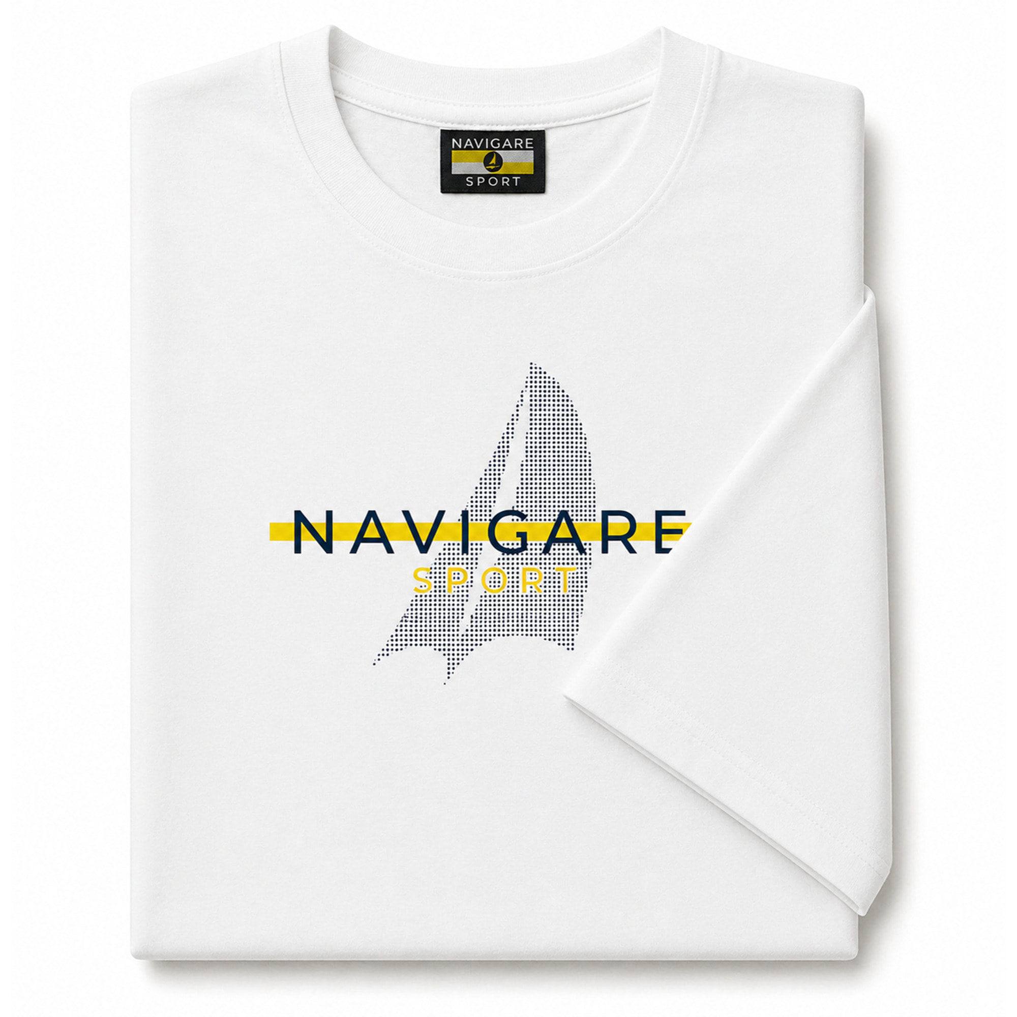 T-shirt Uomo Navigare Girocollo, Art. 968902 White