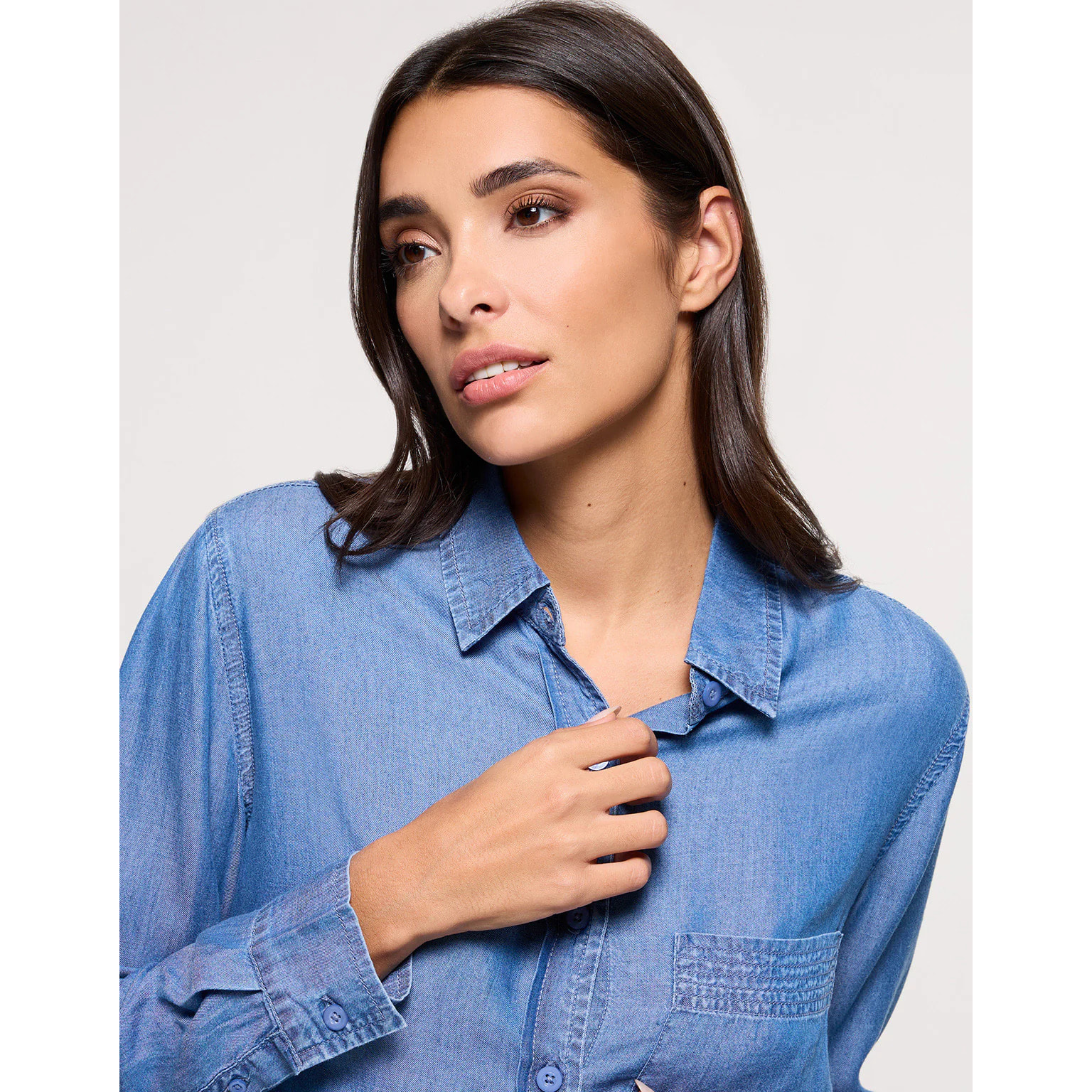 Camisa Manga Larga Denim - Daphne