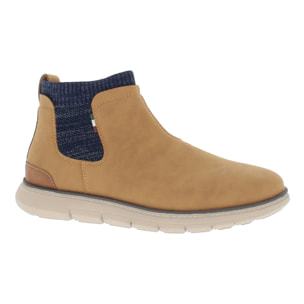 Armata di Mare Scarpe Uomo Stivaletti Chelsea Boots con Soletta Rimovibile in Memory Foam AMU W24L636 Ocher