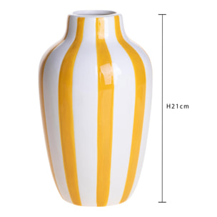 Vaso righe - 12,5xH21x12,5cm - Pezzi 3 - Bianchi Dino SpA