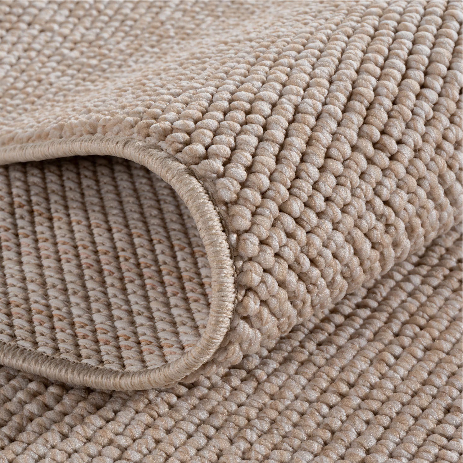 HELIX - Tapis moderne effet laine bouclé beige