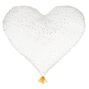 Coussin enfant "Coeur" - blanc