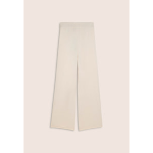 Pantalone donna wide leg in tricot