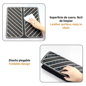 Stimolatore per piedi EMS portatile pieghevole. Massaggiatore per migliorare la circolazione dei piedi.