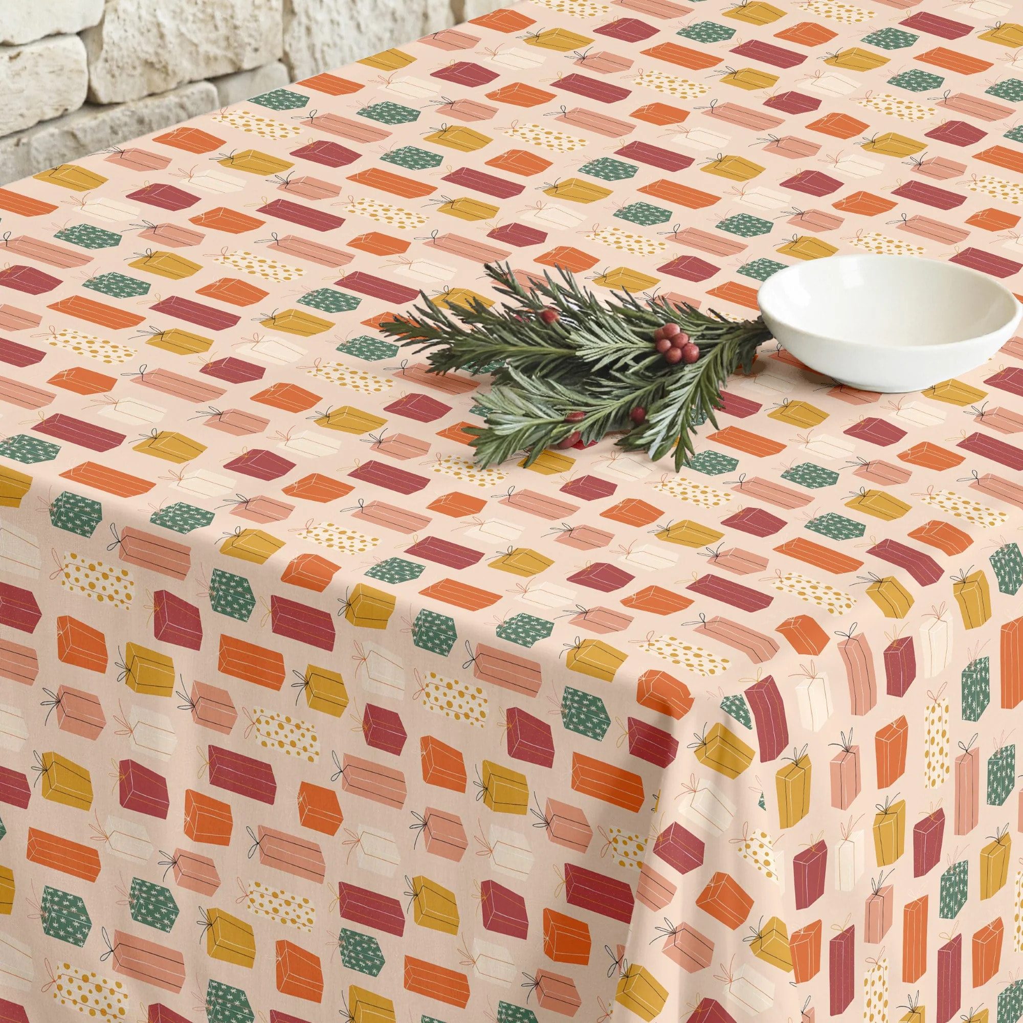 Nappe en résine Anti-tâches Merry Christmas 52