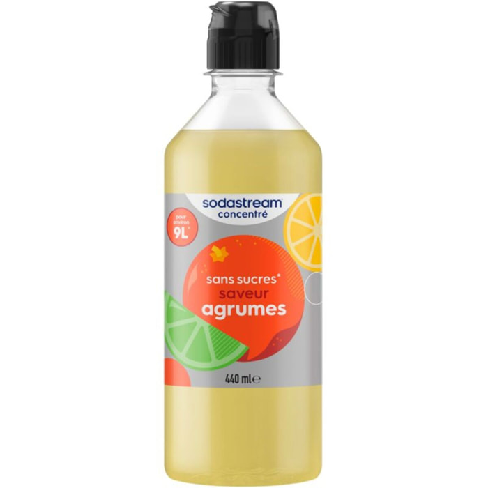 Concentré SODASTREAM saveur agrumes sans sucres 440 mL
