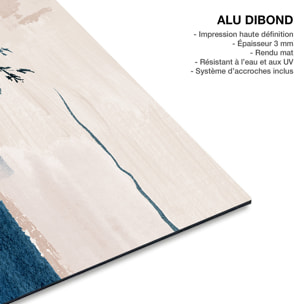 Tableau abstrait Bleu calme méditerranée Tableau alu Dibond