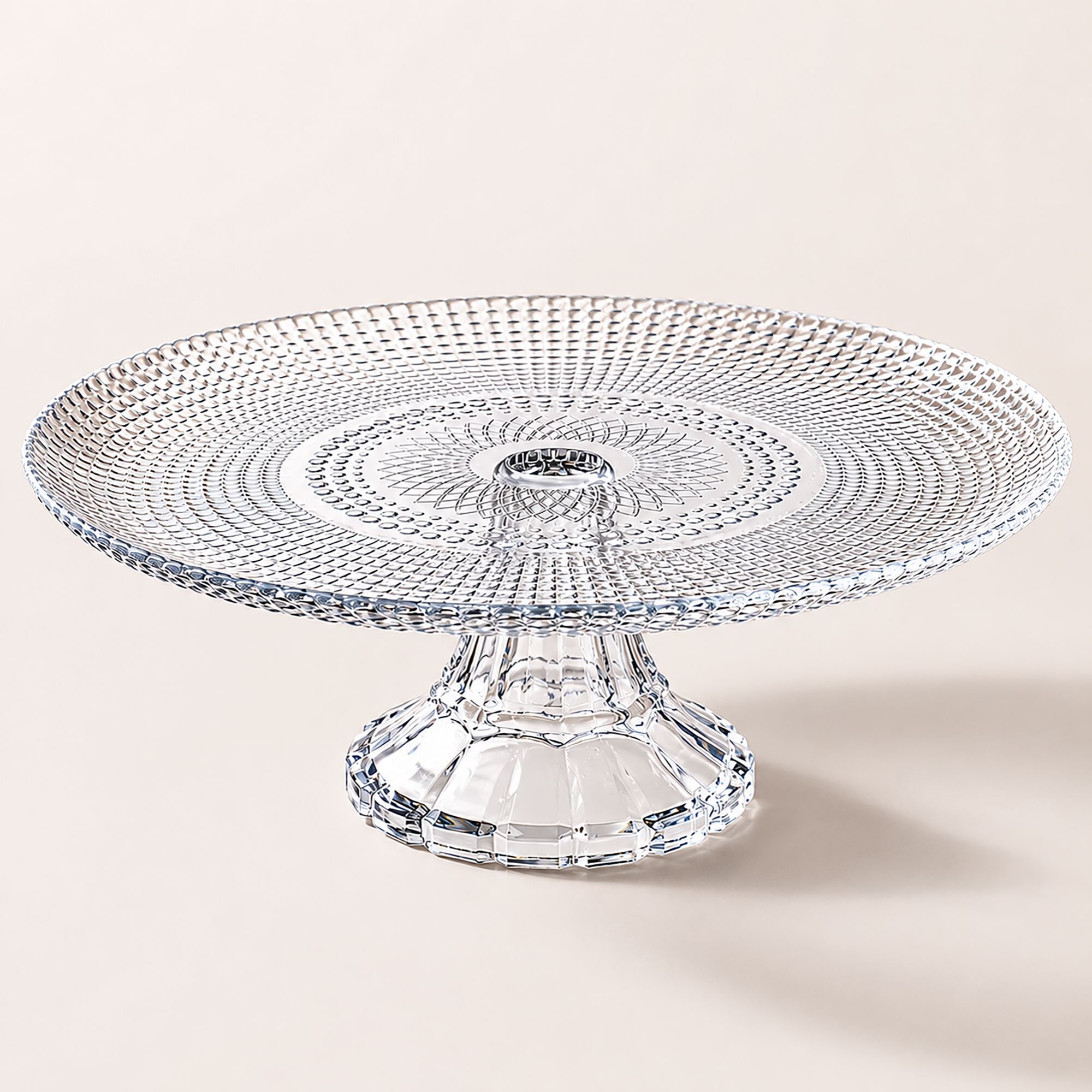 Plat sur pied en verre 30cm ORION