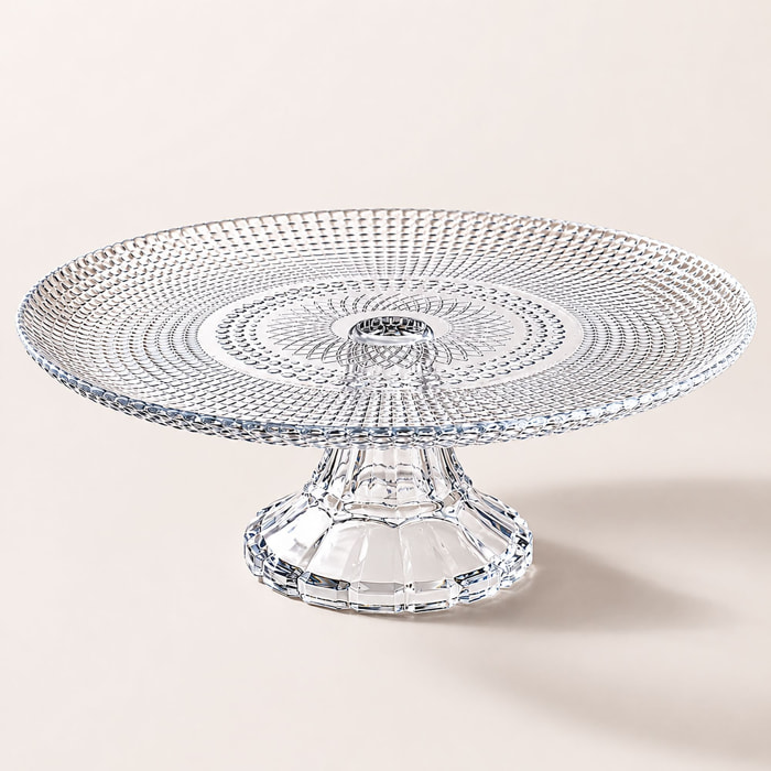 Plat sur pied en verre 30cm ORION