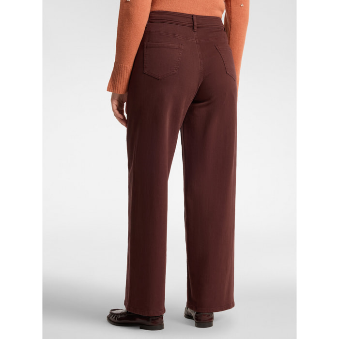 Elena Mirò - Pantalones de pierna ancha - Burgundy