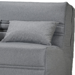 BZ banquette lit 140x200 cm avec housse et coussins - CACAO