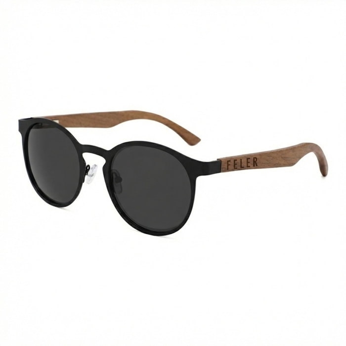 Gafas de Sol Feler 1513-1 Polarizadas de Madera Unisex 60 mm