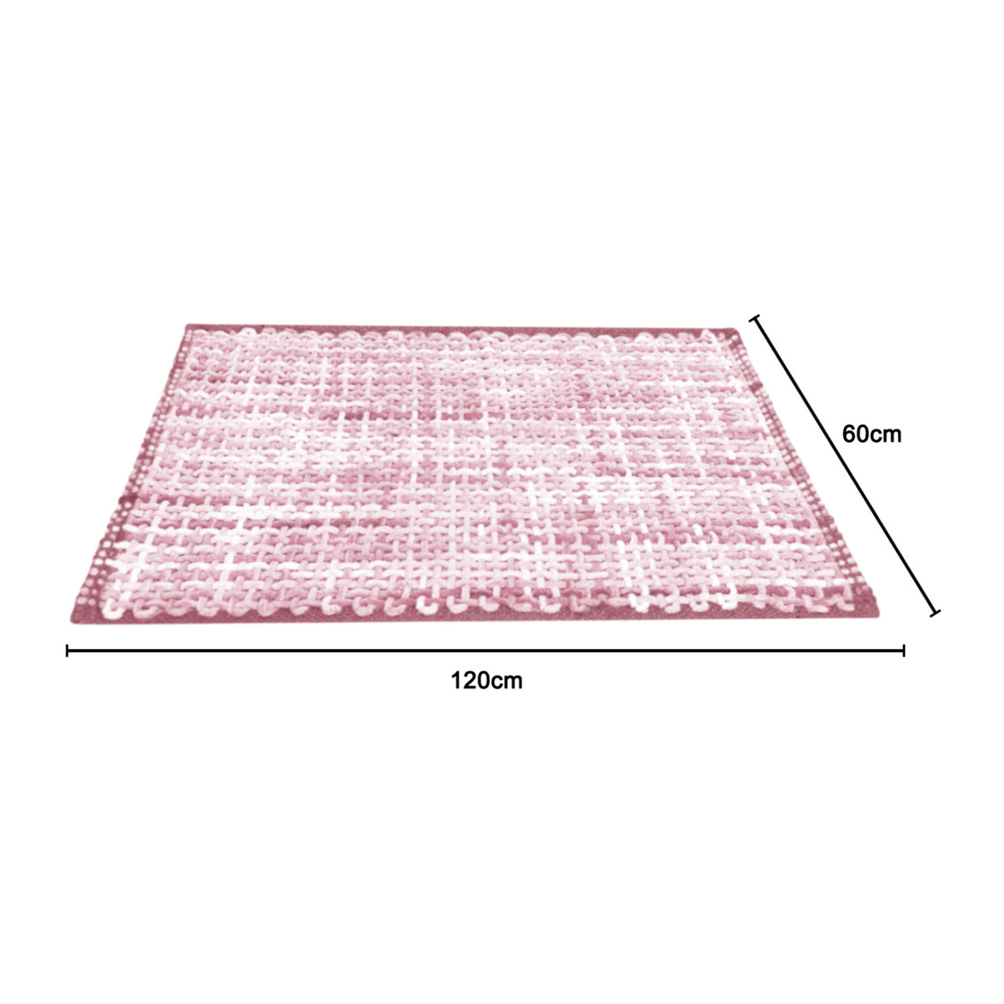 Tappeto Bagno Doccia Antiscivolo Super Assorbente Modello Plot Rosa