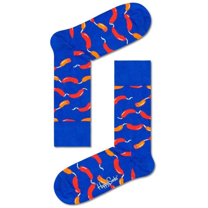 Pack de 2 calcetines azul y rosa Happy socks