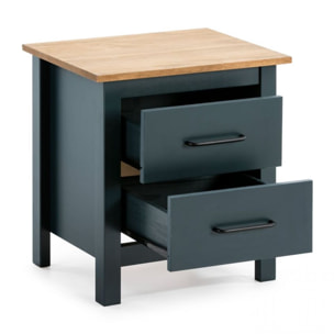 Mesita de noche Eira Blue Ocean - Oak