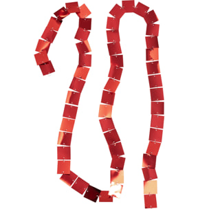 J-Line guirlande Vierkant - pvc - rouge