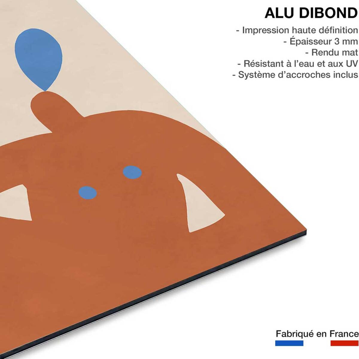 Tableau miss terracotta Tableau alu Dibond