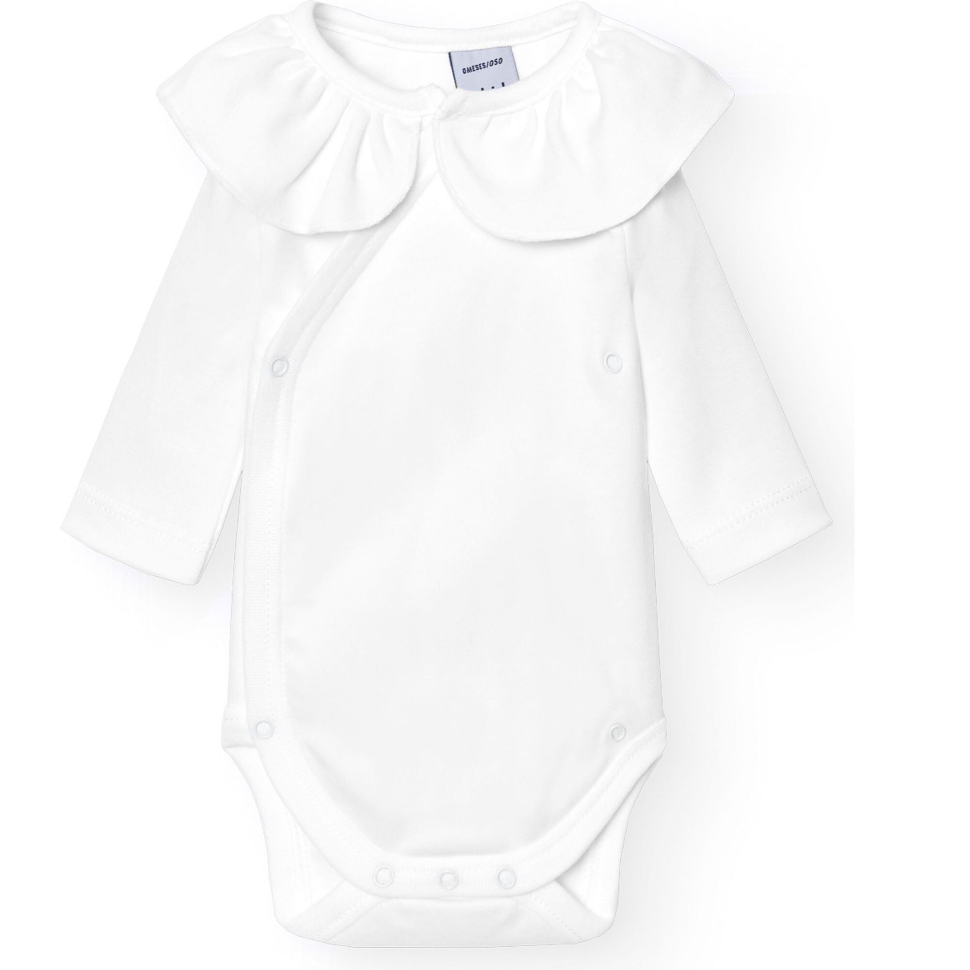 Body cruzado bebé manga larga volante