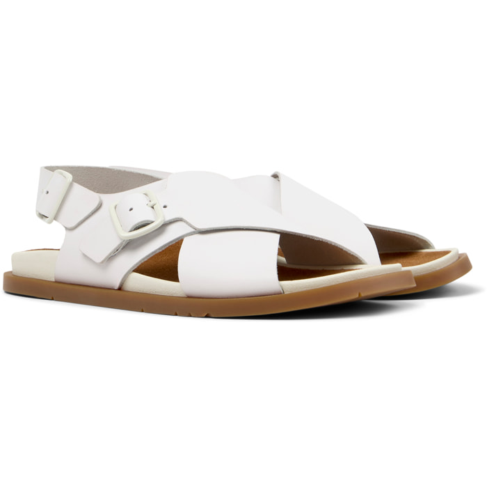 Sandalias - CAMPER Lluc Sandal - Blanco - Cuero liso