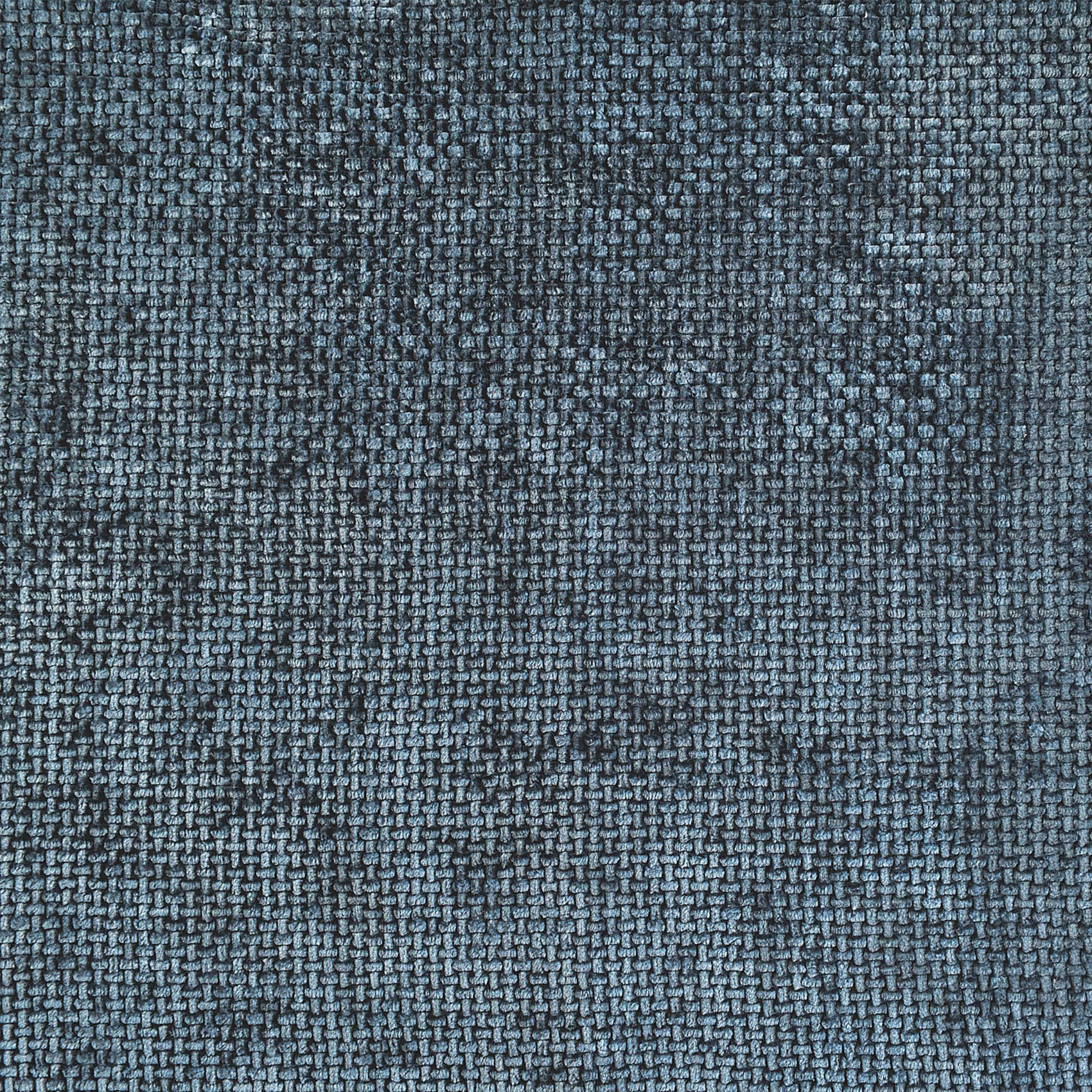 Rideau thermique et phonique velours chenille - Bleu