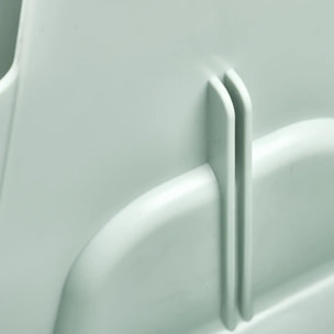 Organiseur Poly 16,5x16,5x15cm vert compartiments amovibles