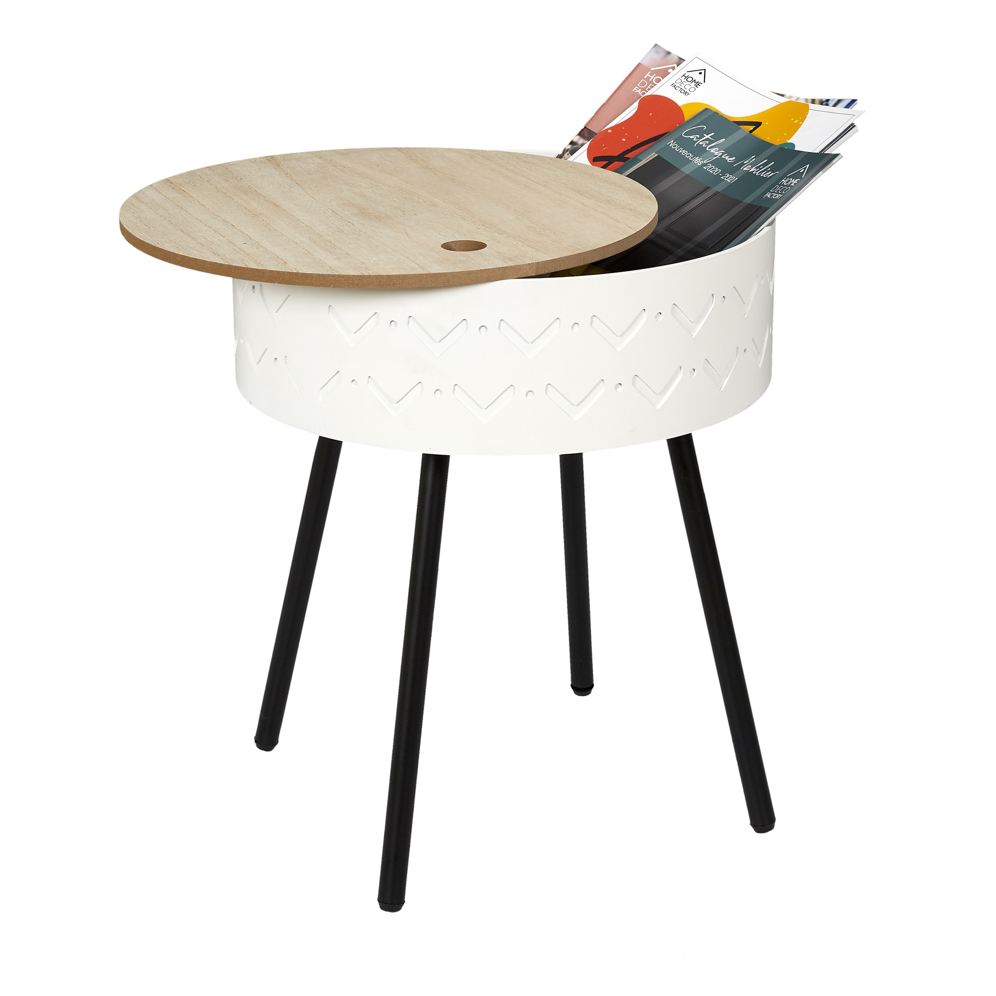 Table Coffre Eugenie Blanc