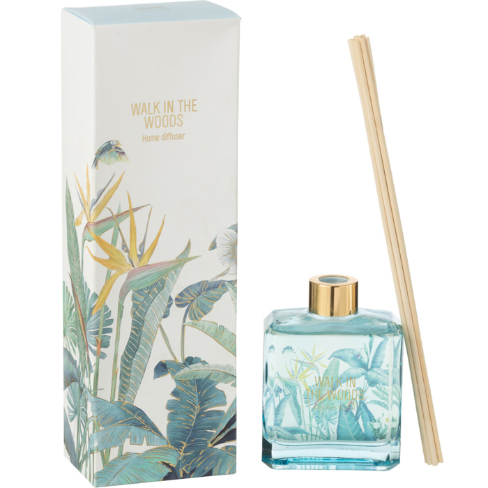 J-Line bâtonnets parfumés Walk In The Woods - Woody Blush - bleu - 180 ml