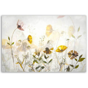 Tableau fleurs sauvages lumineuses Toile imprimée