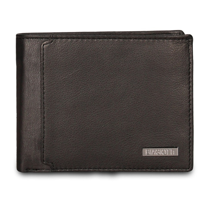 Portafoglio uomo in vera pelle - Modello Erevan Prime - Casual - 12.0 x 10.0 x 2.5 cm