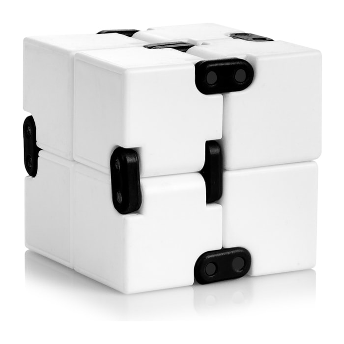 DAM Infinity Cubo Antistress 4x4x4 Cm. Colore bianco