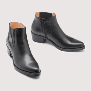Botín Piel Negro - Tex