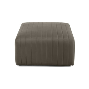 Nova - pouf modulable - en velours - Gris