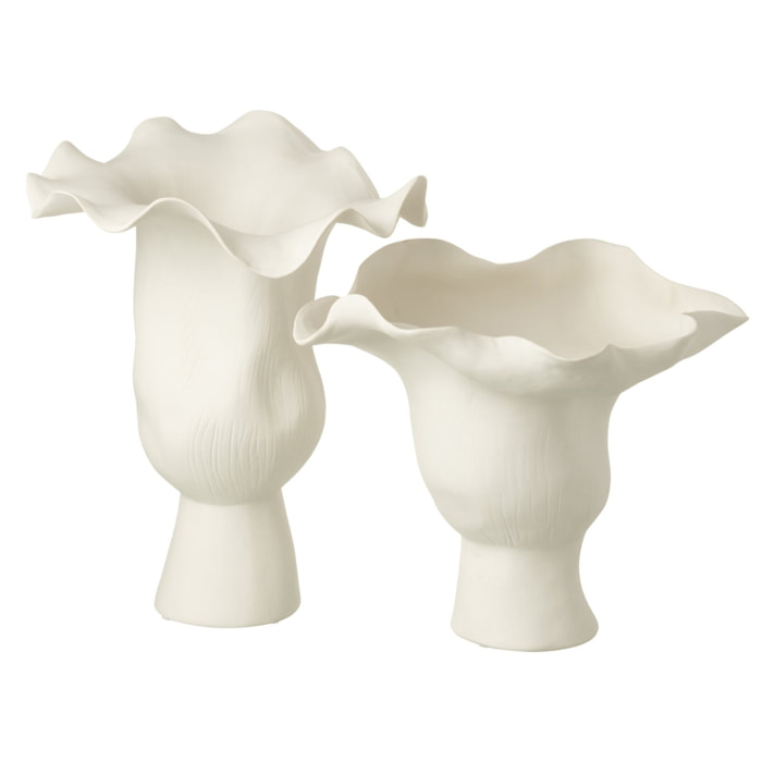 J-Line vase Helix - céramique - blanc -