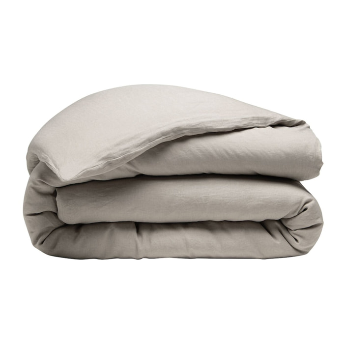 Housse de couette lin lave naturel