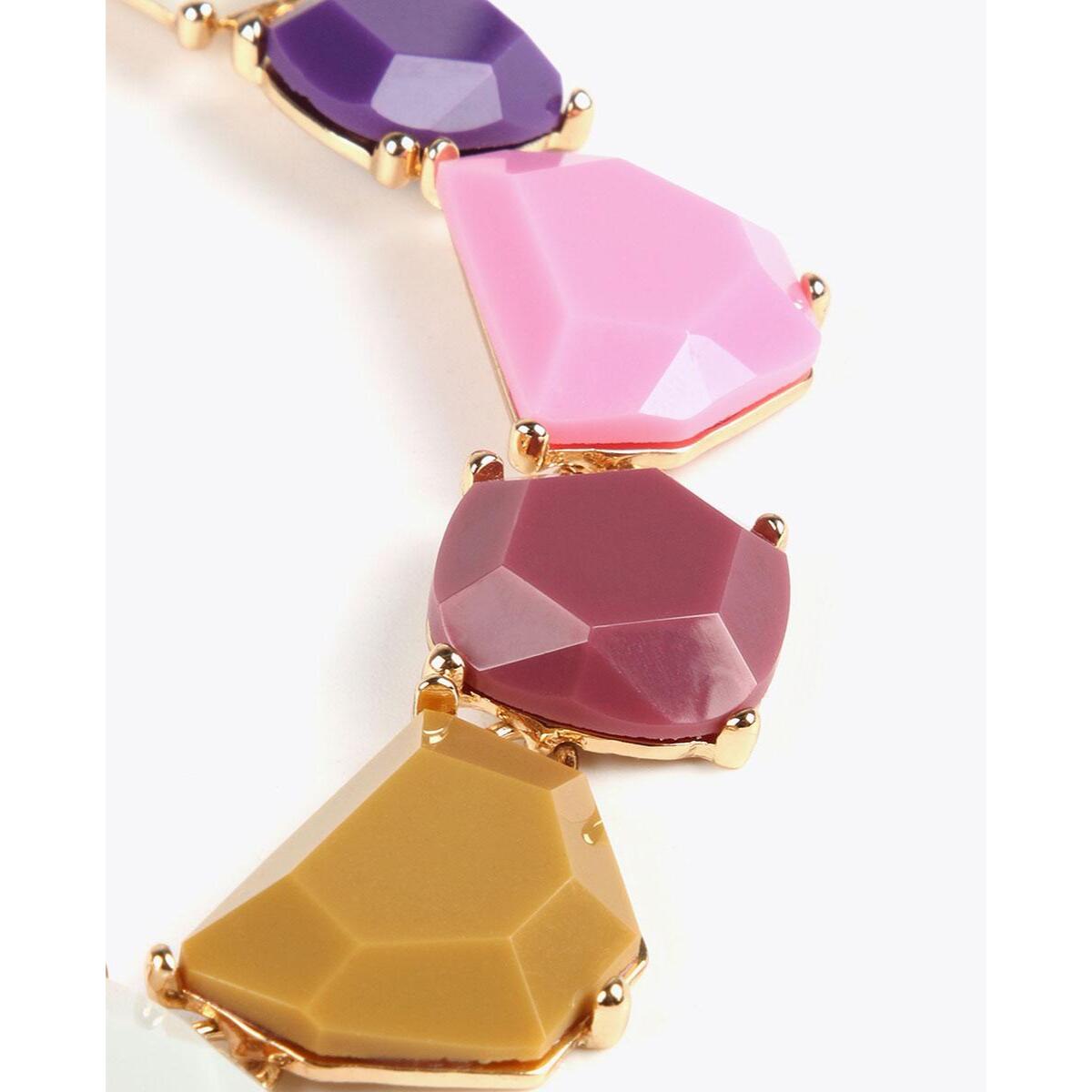 Choker con pezzi geometrici in vari colori